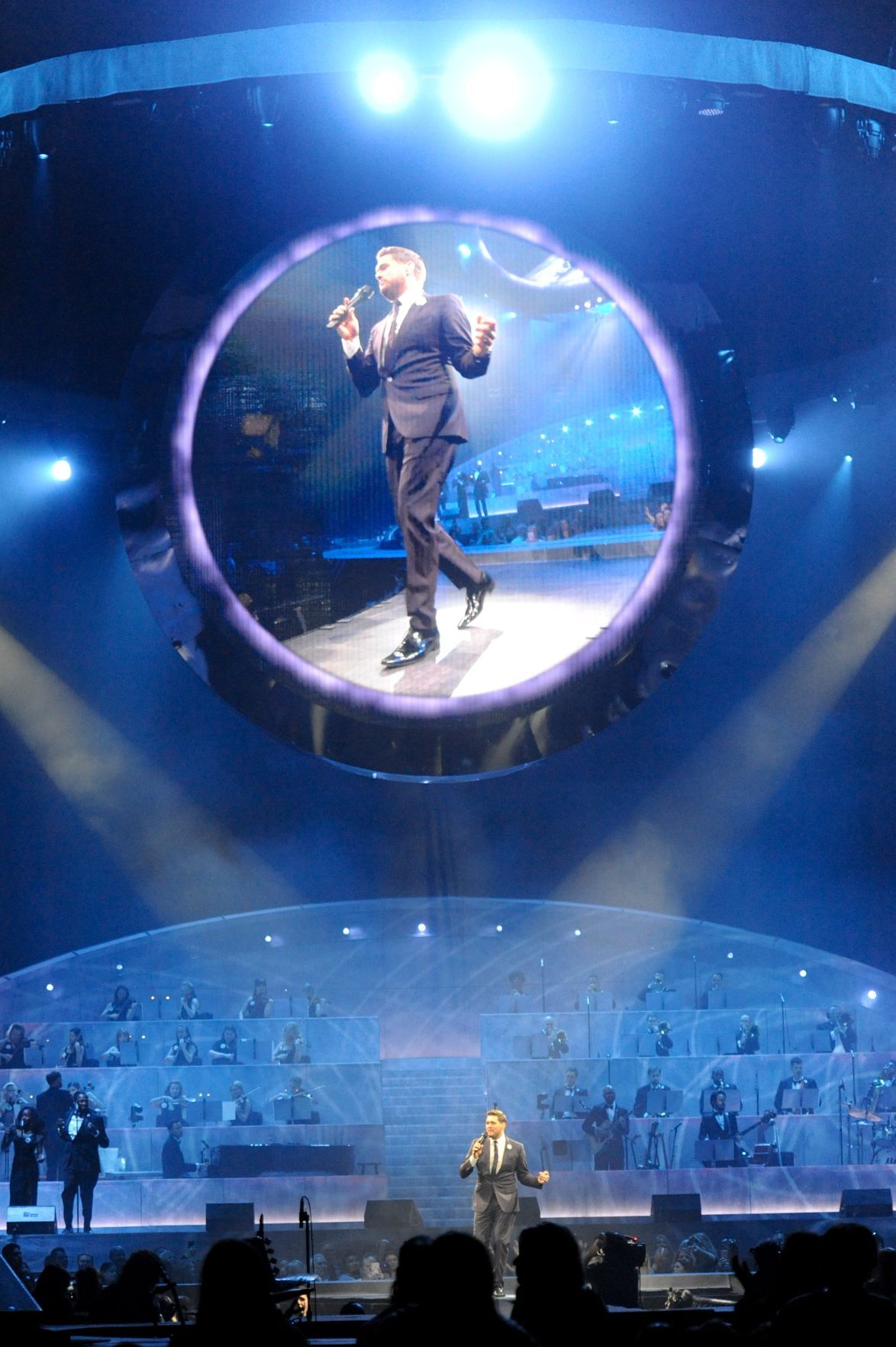 Michael Buble performs at the Enterprise Center